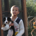 Daisy Mara with new brother