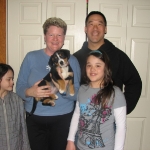 Kari and Mike family with Ice Princess Inga